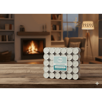 White Tealight Candles 60pcs 4 Hour Burn Time For Long Events