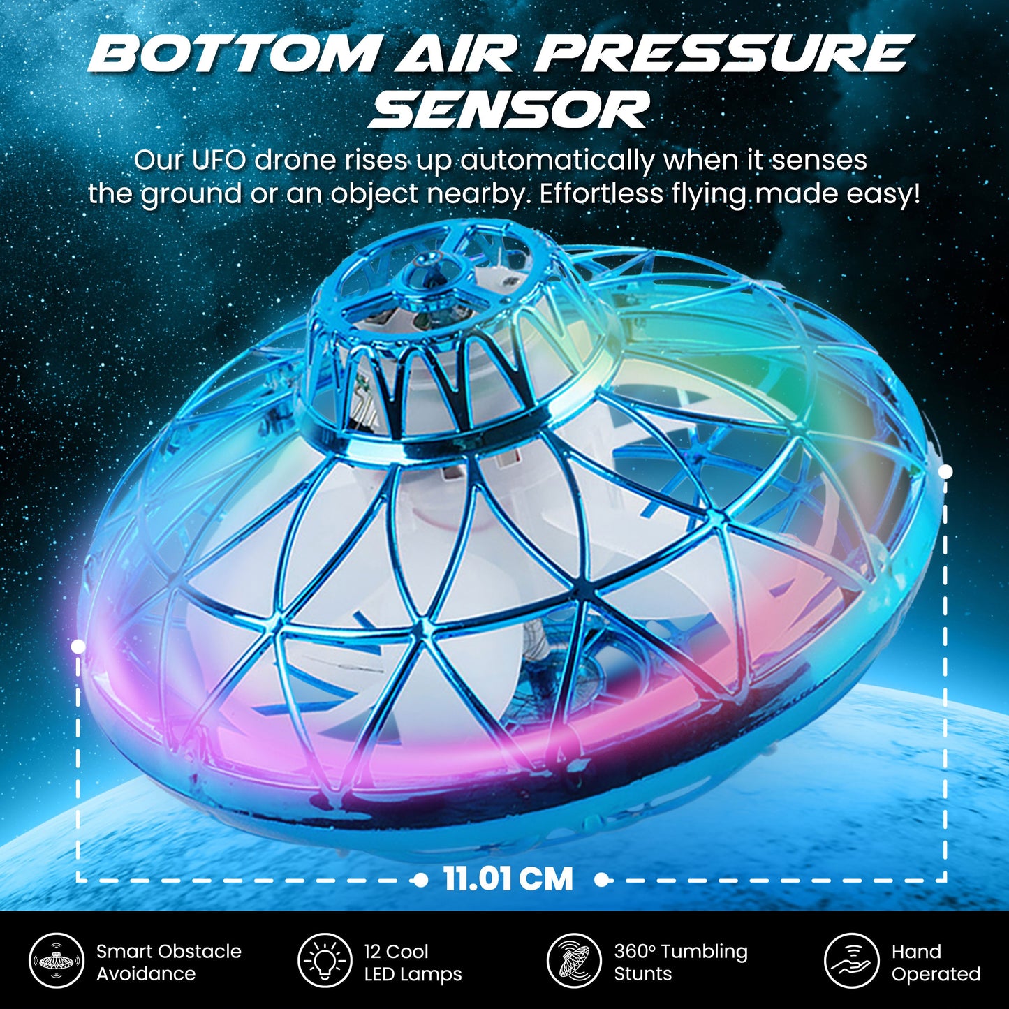 UFO Drone - Hand Controlled Drone