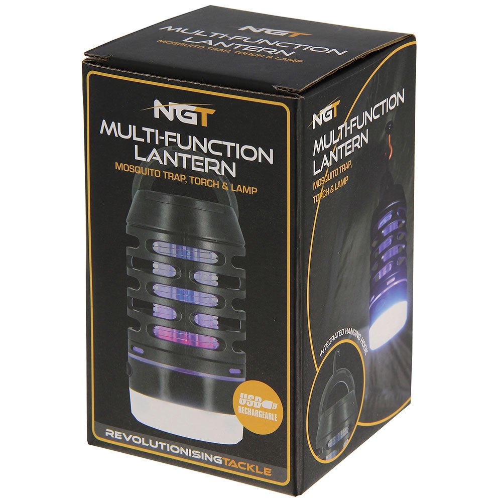 NGT 3-in-1 Bug Zapper & Light System | Rechargeable Mosquito Killer, Lamp & Flashlight - Compact Carp Fishing & Camping Accessory