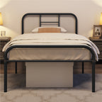 Bed Frame with 3ft, 136kg, Metal, Single Metal 3ft High Curved Headboard - product gallery image 4