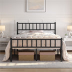Bed Frame with Easy Assembly, 32cm, 204kg, Metal, Slatted Headboard Metal Single Double - product gallery image 14
