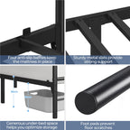 Bed Frame with Easy Assembly, 32cm, Metal Single, Double King Under-Bed Storage - product gallery image 15