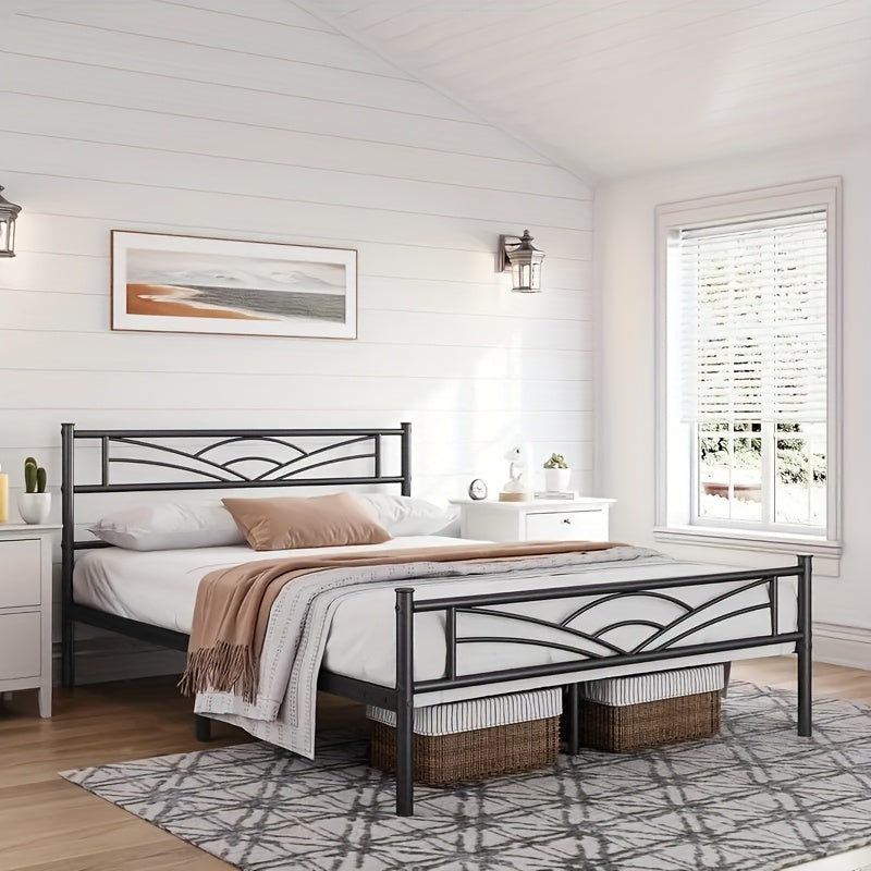 Bed Frame with Non-Slip, Easy Assembly, Metal for bedrooms