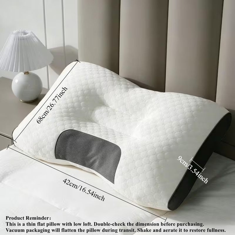 Bed Pillow with 2pcs, 48*74cm, 1/2pcs Soft Hotel Pillows, Low Profile - product gallery image 4