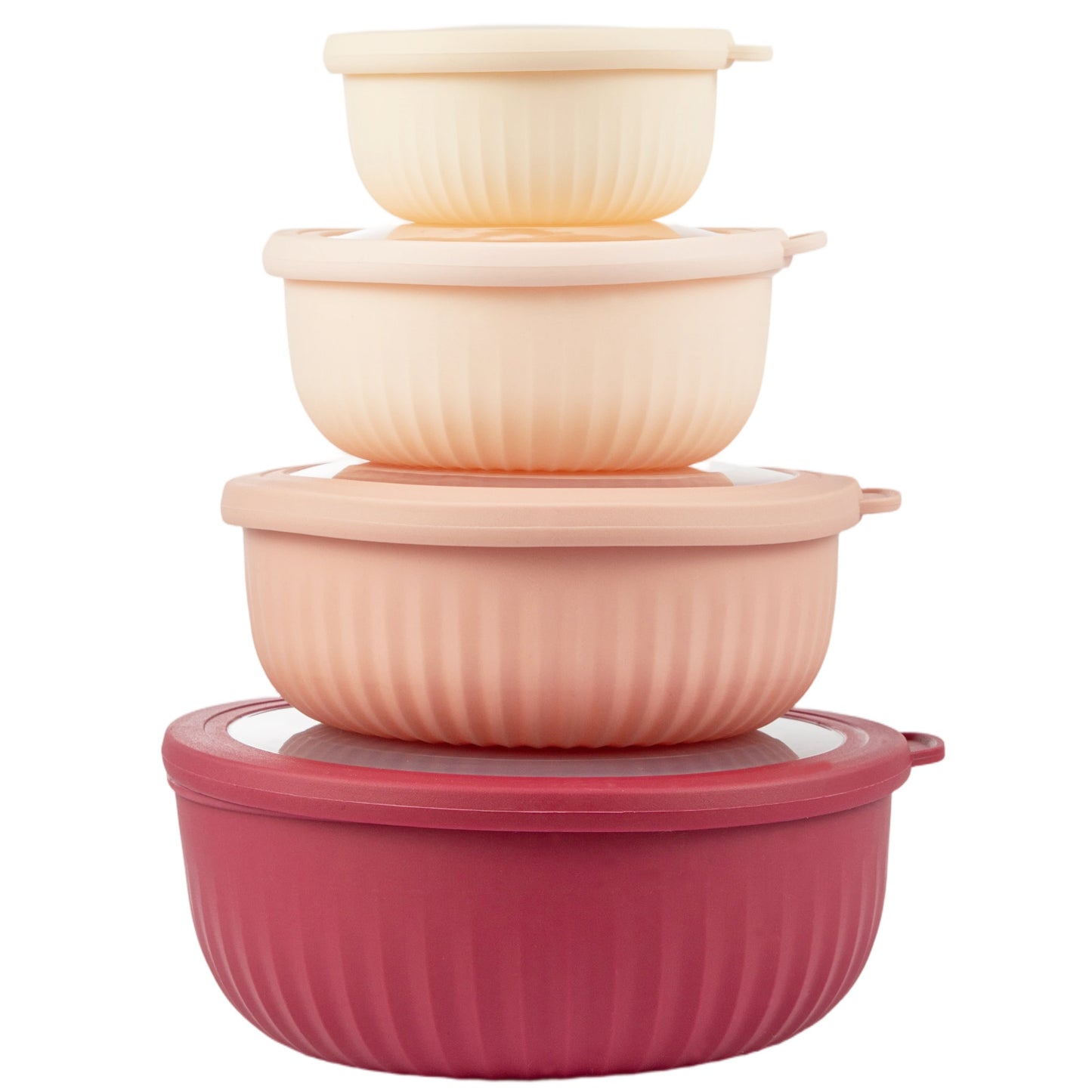 4pcs Set Large Capacity Refrigerator Storage Containers, Multi-Purpose Fresh-Keeping Boxes for Meat, Vegetables, and Eggs, Four Different Sizes for Various Foods, Food-Grade Material, Strong Sealing