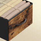 Bedside Table with 2cm, Glass, Fabric Drawers Nightstand Anti-Tip Kit - product gallery image 8