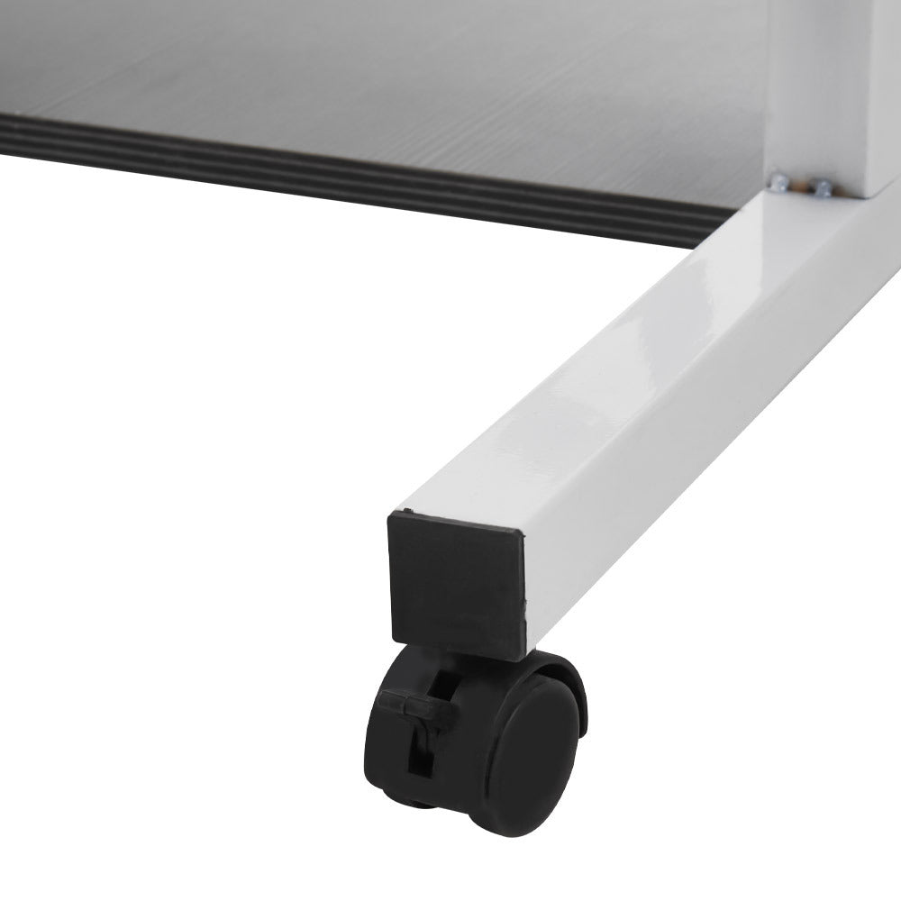 Bedside Table with Adjustable Height, Wheels, Lockable, Metal - product gallery image 20