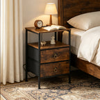Bedside Table with Easy Assembly, Charging Station, USB Ports Power Outlet - product gallery image 3