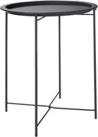 Bedside Table with Foldable, Non-Slip, Metal, Round Metal Folding Side Removable Tray - product gallery image 14