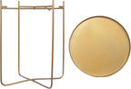 Bedside Table with Foldable, Non-Slip, Metal, Round Metal Folding Side Removable Tray - product gallery image 9