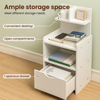 Bedside Table with Space-Saving, 5cm, Wood for living rooms - product gallery image 14