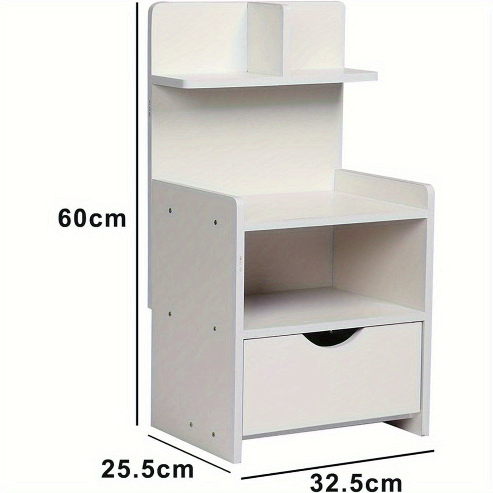 Bedside Table with Space-Saving, 5cm, Wood for living rooms - product gallery image 2