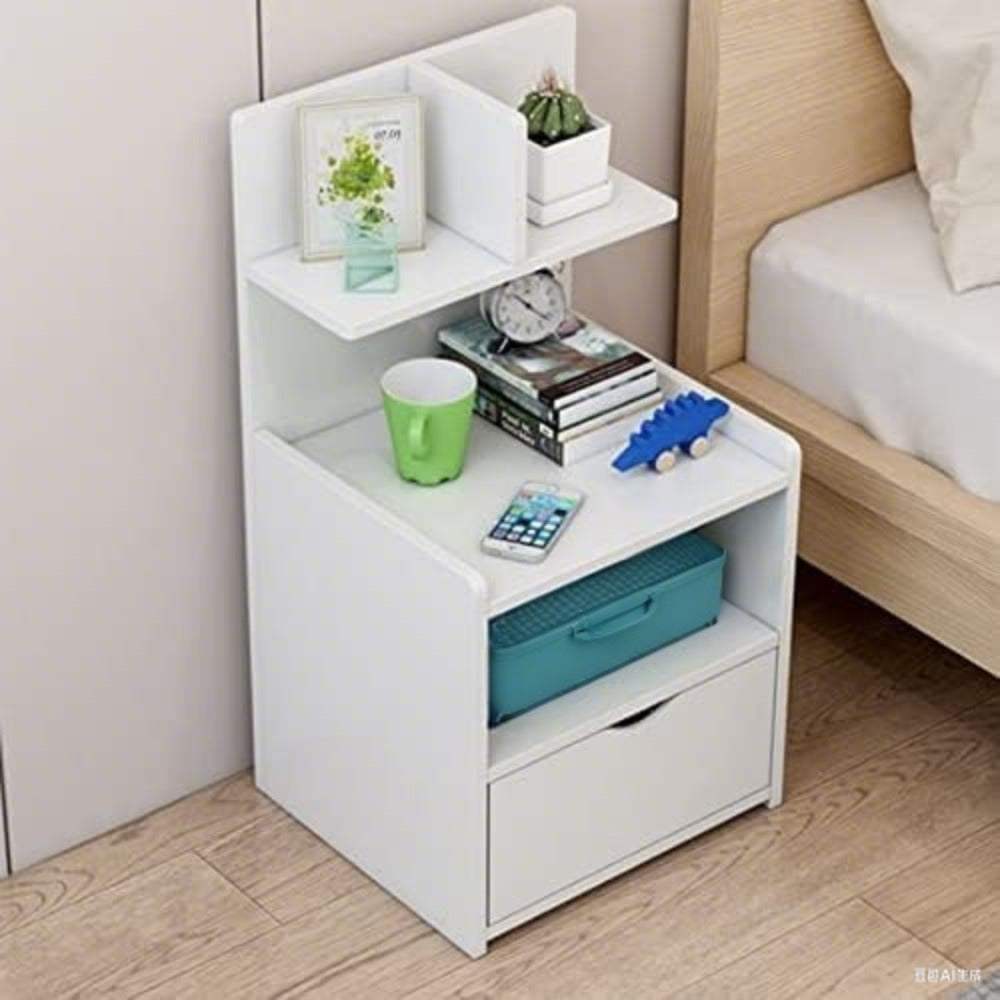 Bedside Table with Space-Saving, 5cm, Wood for living rooms - product gallery image 6