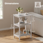 Bedside Table with Space-Saving, Adjustable Height, Easy Assembly - product gallery image 6