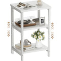 Bedside Table with Space-Saving, Adjustable Height, Easy Assembly - white, 1pc option