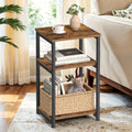 Bedside Table with Space-Saving, Easy Assembly for living rooms