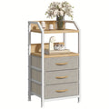 Bedside Table with Space-Saving, Easy Assembly, Freestanding