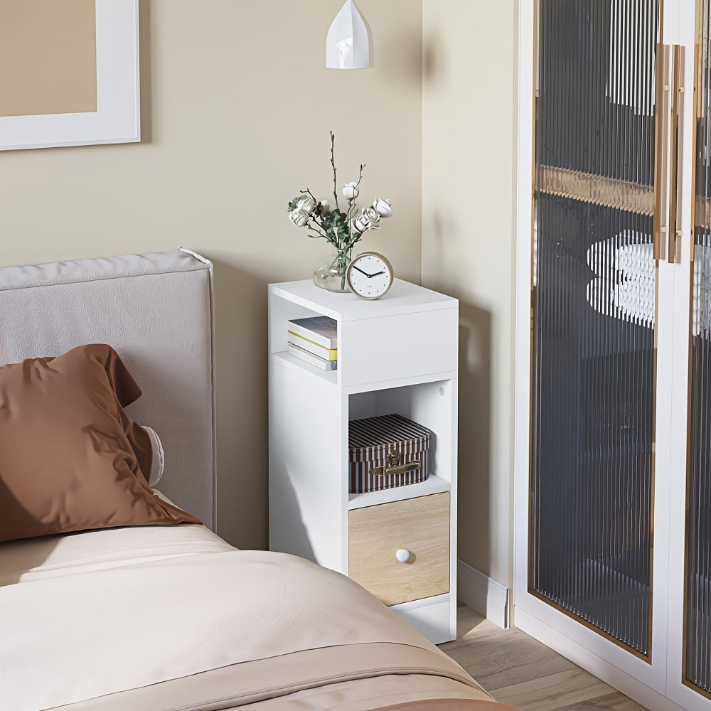 Bedside Table with Space-Saving, Easy Assembly, Wood - product gallery image 5