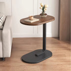 Bedside Table with Space-Saving, Wood, C-Shaped Swivel Side Hidden Base Space-Saving - product gallery image 4
