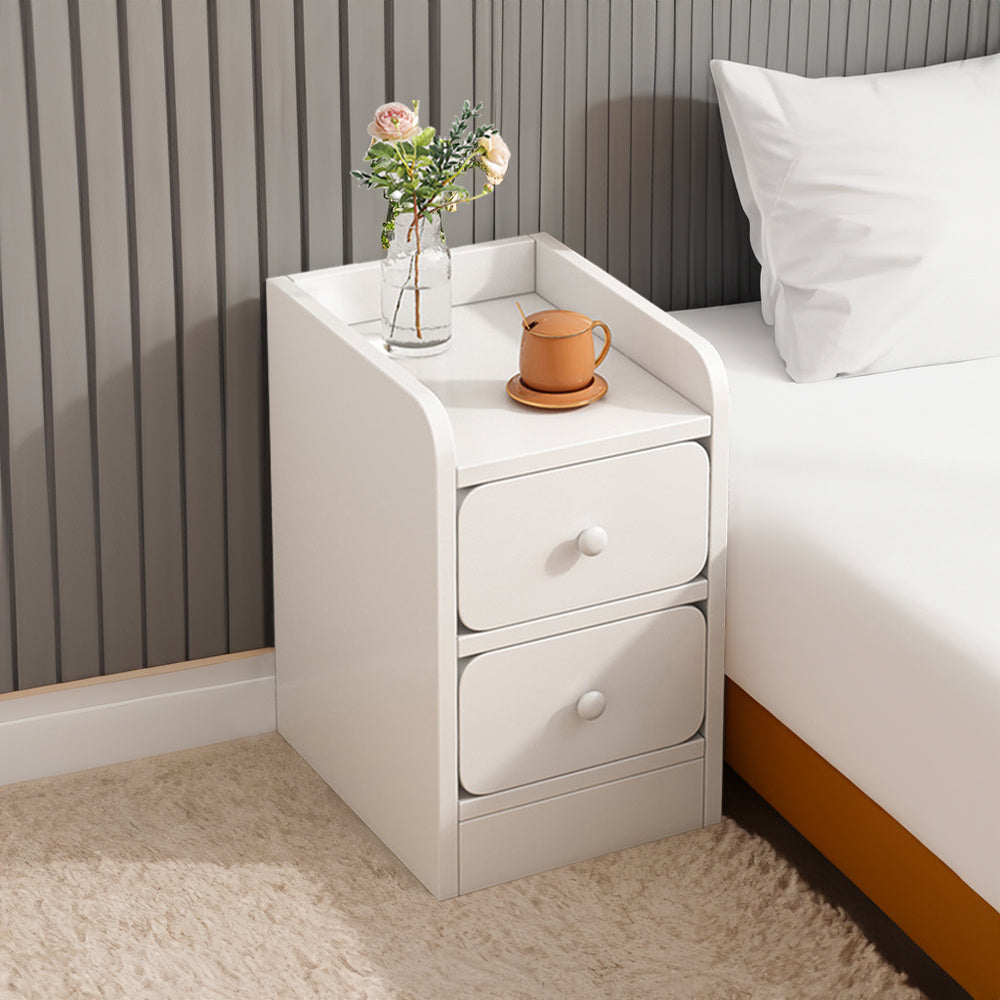 Bedside Table with Space-Saving, Wood, W30 x D34 x H50cm - product gallery image 3
