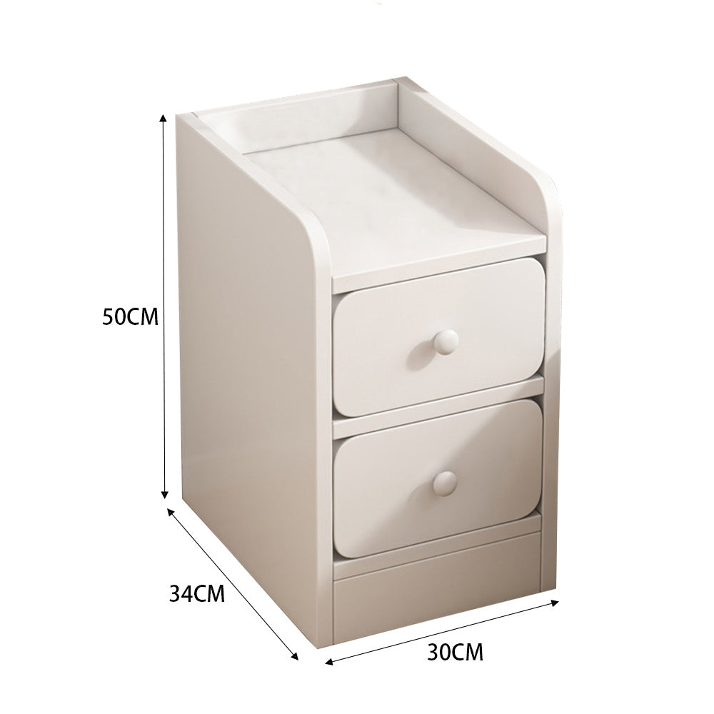 Bedside Table with Space-Saving, Wood, W30 x D34 x H50cm - product gallery image 4