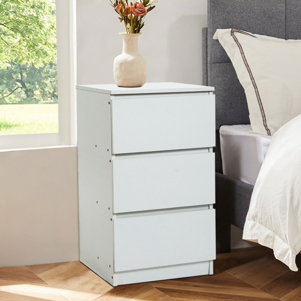 Bedside Table with Wood, 32 (L) x 30 (W) x 59 (H) cm - product gallery image 2