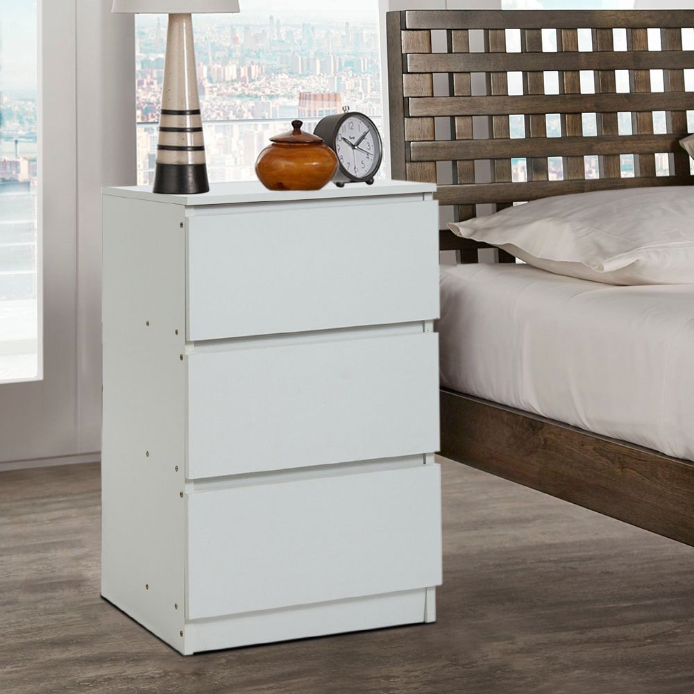 Bedside Table with Wood, 32 (L) x 30 (W) x 59 (H) cm - product gallery image 3