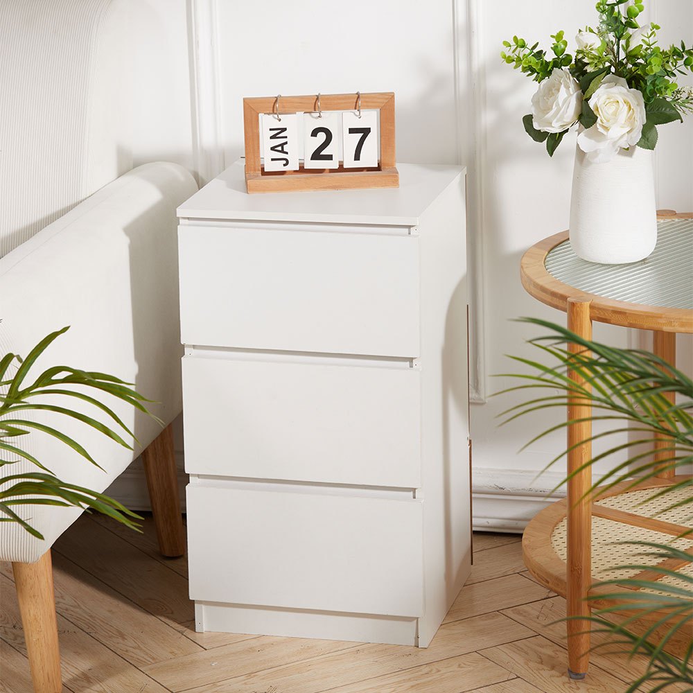 Bedside Table with Wood, 32 (L) x 30 (W) x 59 (H) cm - product gallery image 6