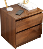 Bedside Table with Wood, 32x30x41cm, Wooden Drawers Compact Nightstand Side Storage - product gallery image 6