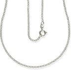 Belcher Chain Necklace Sterling Silver mm with 2 mm - product gallery image 8