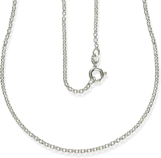 Belcher Chain Necklace Sterling Silver mm with 2 mm - product gallery image 8