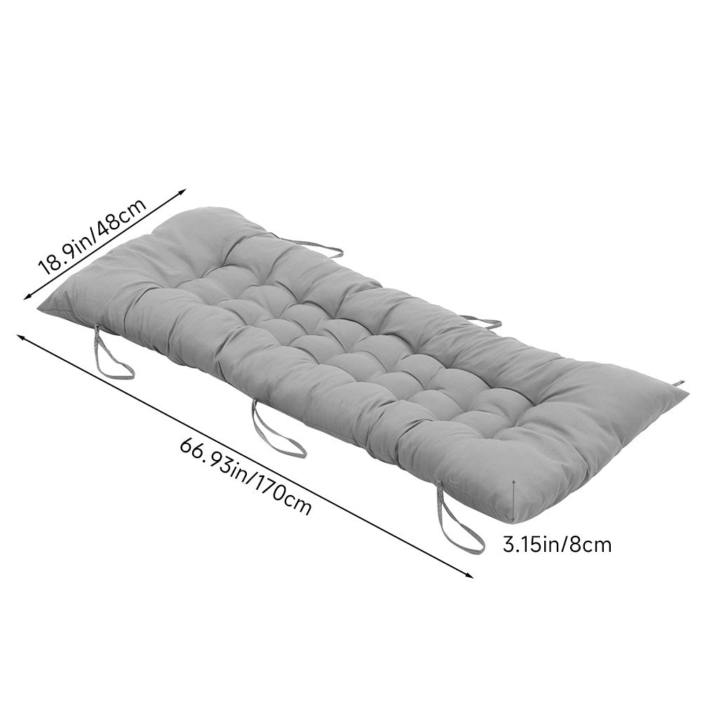 Bench Cushion with Non-Slip, 8cm, 48*170*8cm, Extra-Thick Long 170x48cm Anti-Slip Straps - product gallery image 3