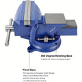 Bench Vice with 125mm, Inch Heavy Duty Cast Iron Degree