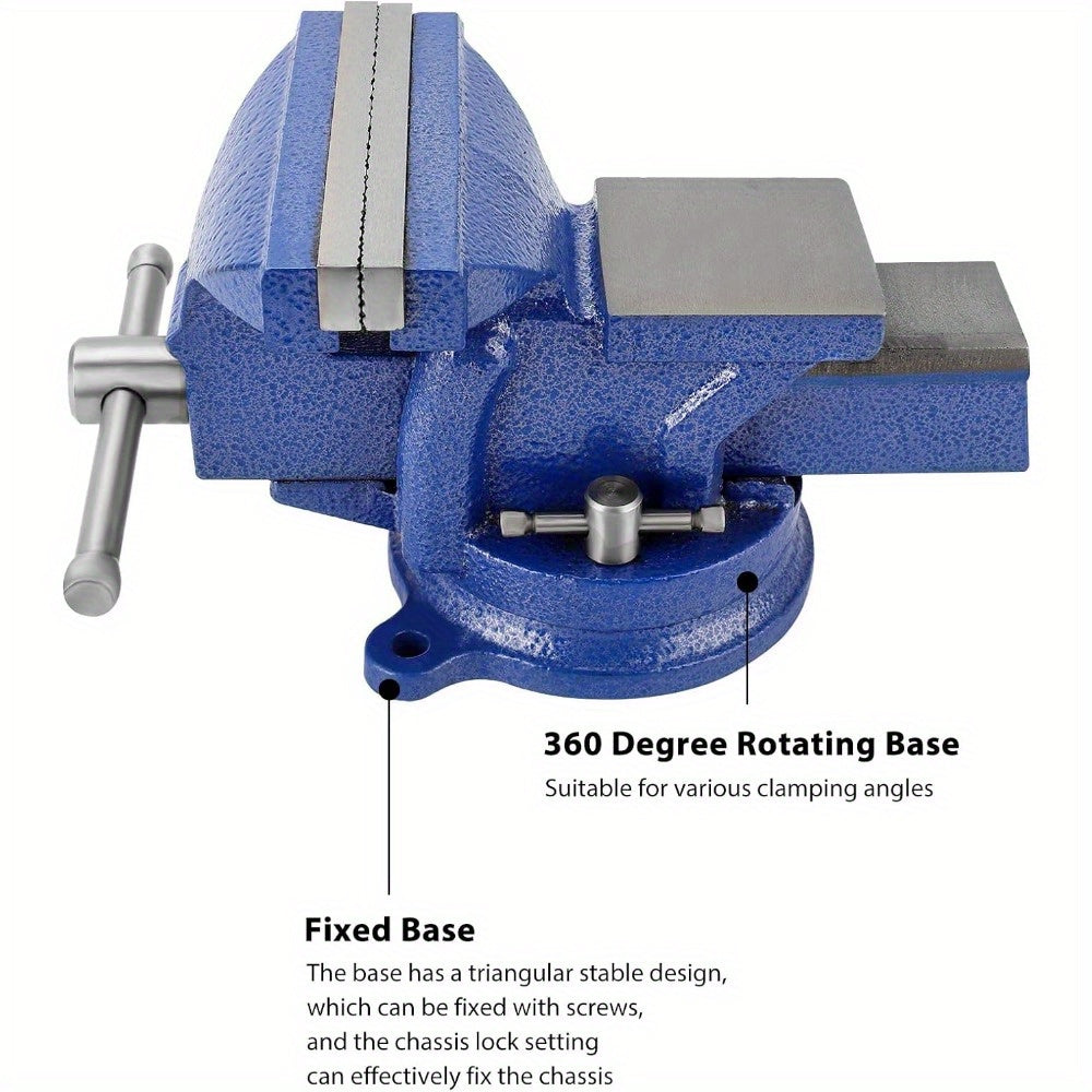 Bench Vice with 125mm, Inch Heavy Duty Cast Iron Degree