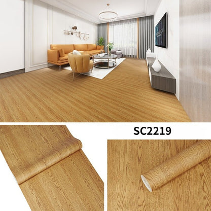 Quality Back Sticky Wall Stickers 61cm x 10M, Self-Adhesive Waterproof Vinyl Flooring Roll, Easy DIY Light Wood Plank Design, Wear-Resistant, Peel and Stick Floor & Wall Paper for Quick Home Renovation, Ideal for Living Room, Kitchen, Bathroom