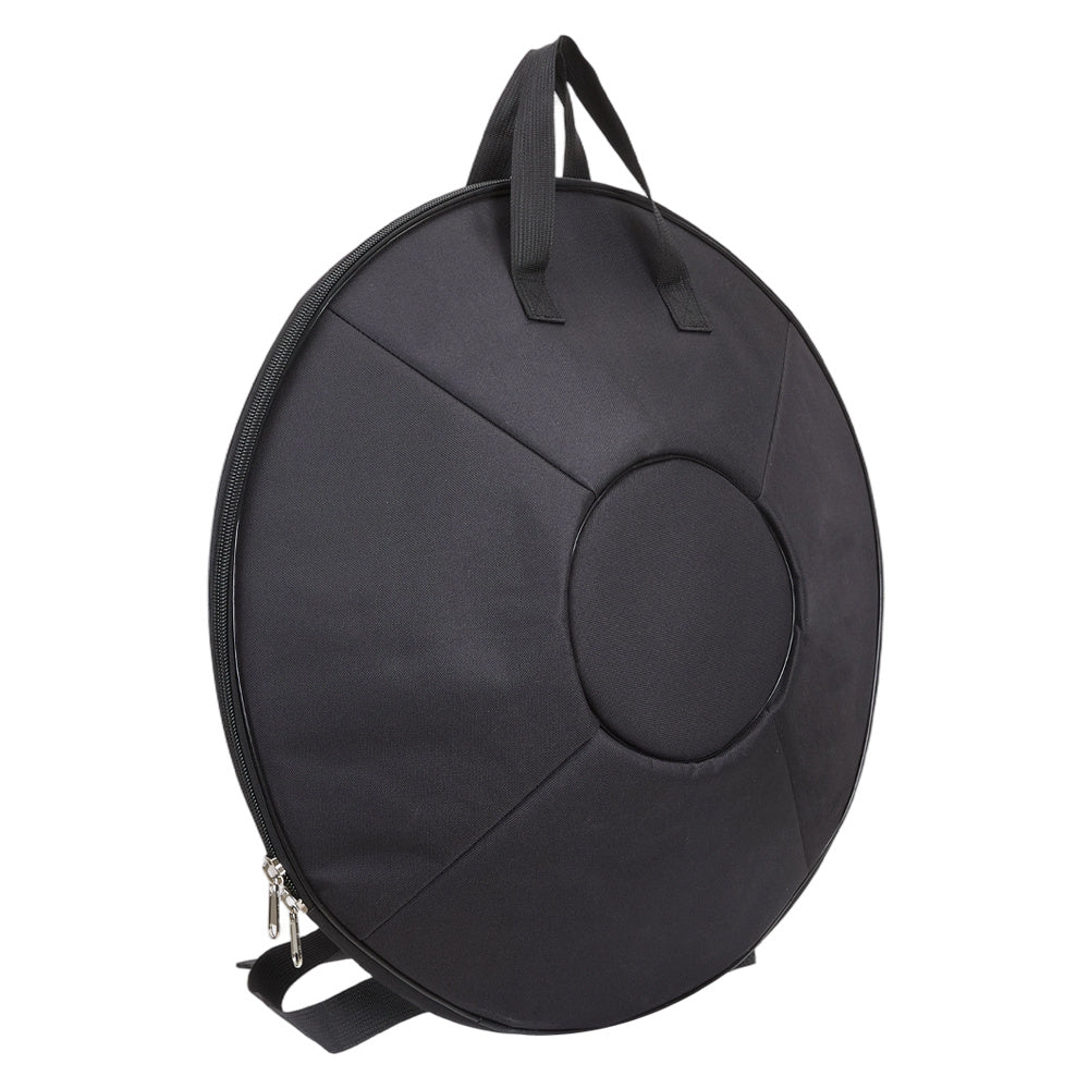 440Hz D minor Stainless Steel Handpan Drum or Sound Healing and Meditation 9-Tone Deep Golden with Carry Bag, Stand, 2 Hand Mallets, Music Note Stickers, Wiping Cloth