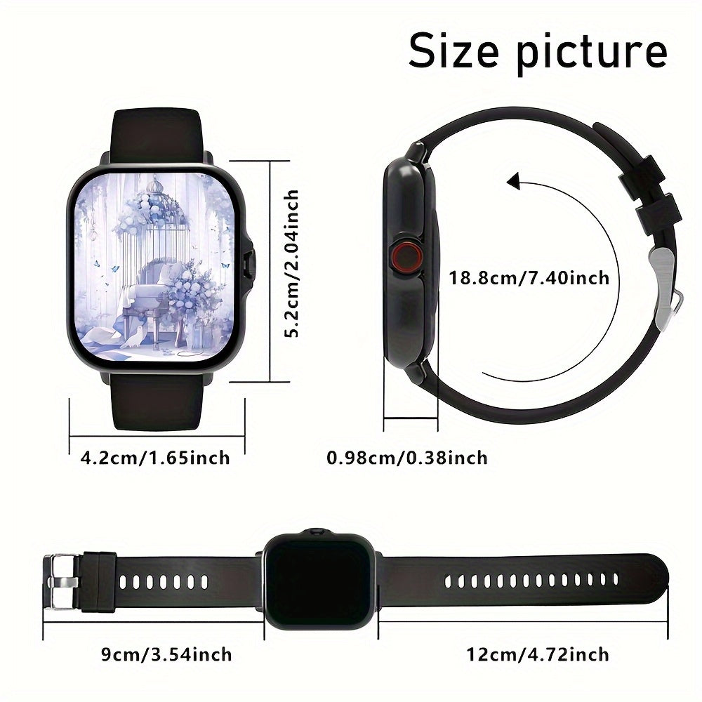 Smartwatch, Women's Watch with a 1.84-inch Touch Screen, Classic Strap, Featuring Call Alerts/message Alerts/alarm Reminders/multiple Sports Modes and Many More Functions, Perfect as a Christmas/New Year/Birthday Watch Gift