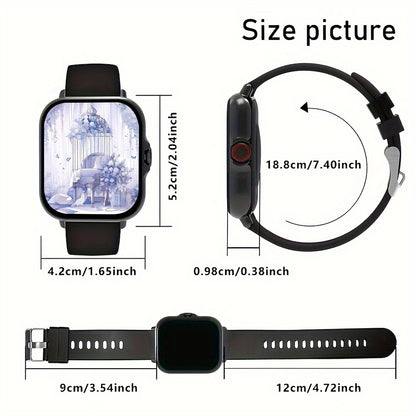 Smartwatch, Women's Watch with a 1.84-inch Touch Screen, Classic Strap, Featuring Call Alerts/message Alerts/alarm Reminders/multiple Sports Modes and Many More Functions, Perfect as a Christmas/New Year/Birthday Watch Gift