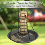 Bird Feeder Accessorie with Plastic, Seed Catcher Tray No Mess Hanging - product gallery image 2