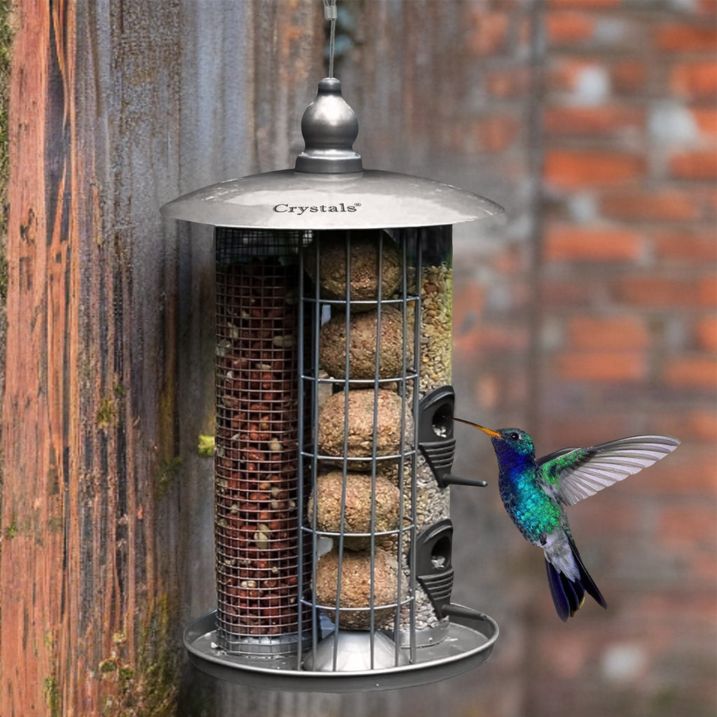 Bird Feeder with 36cm, Metal, 3 in 1 Bird Feeder for gardens and patios - product gallery image 5