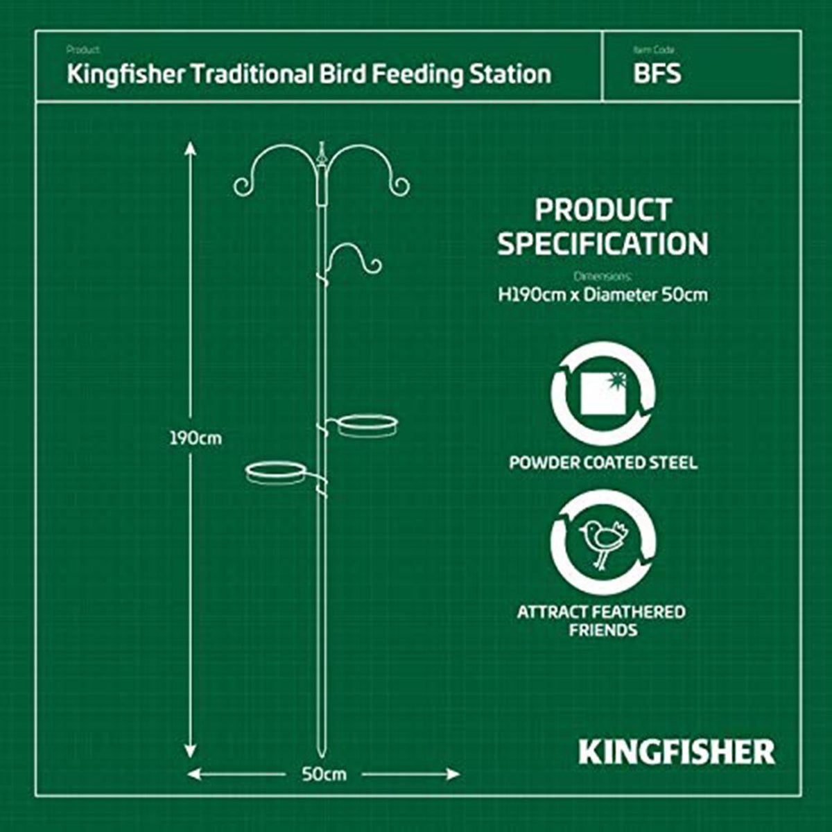 Bird Feeding Station with Wood, 1, Garden Brackets, Water Dish Mesh Dish - product gallery image 4