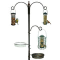 Bird Feeding Station with Wood, 1, Garden Brackets, Water Dish Mesh Dish