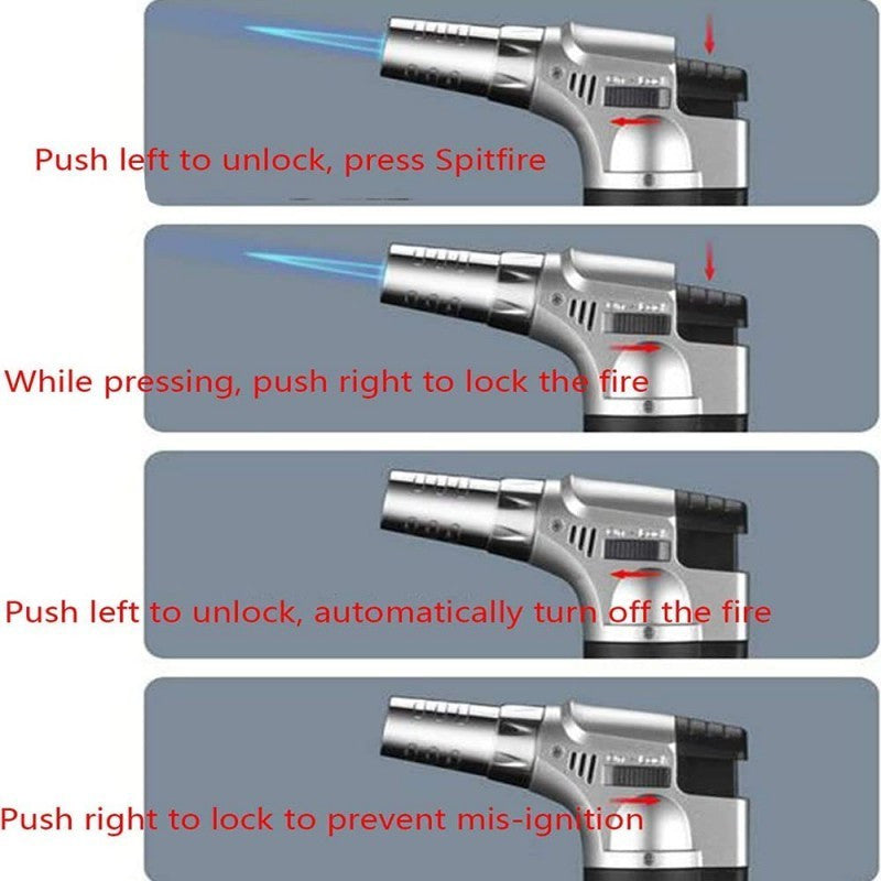 Blow Torches & Heat Gun with 1Pcs, Portable Butane Torch 1300°C Adjustable Flame - product gallery image 6