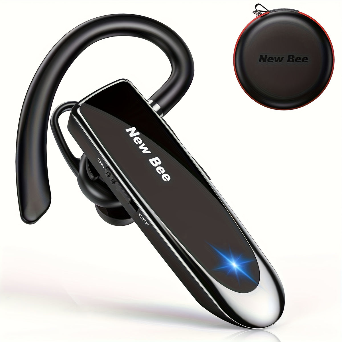 Bluetooth Headset with Wireless, Bee B41 Single-Ear Wireless Noise Cancelling - product gallery image 9