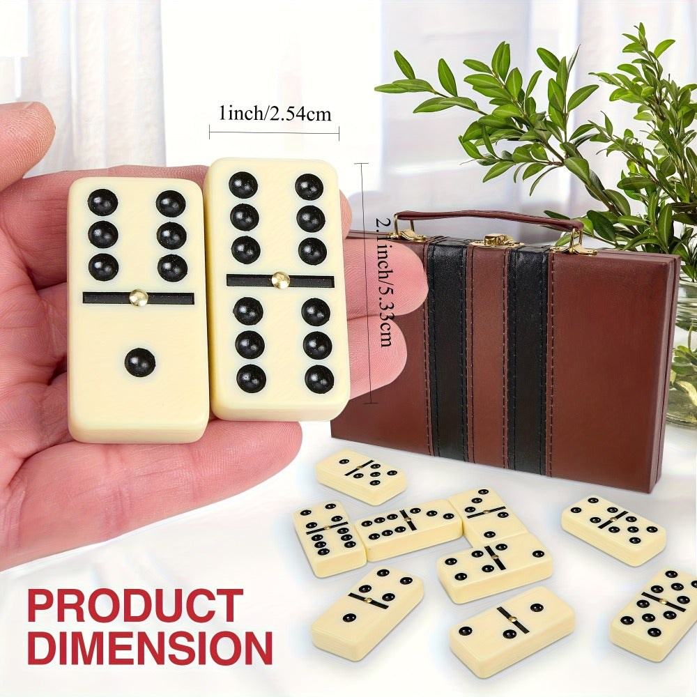 Board Game with 28 Pieces, Double Six Domino Pieces Classic Family - product gallery image 5