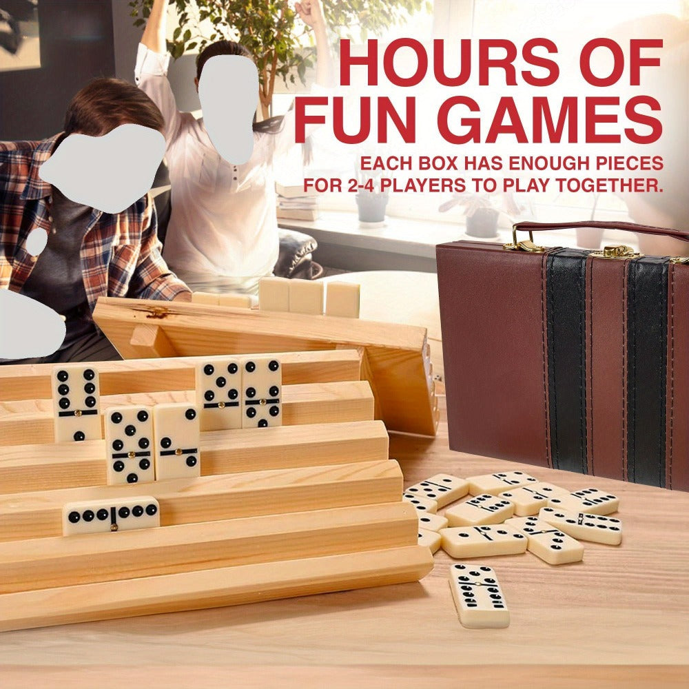 Board Game with 28 Pieces, Double Six Domino Pieces Classic Family - product gallery image 7