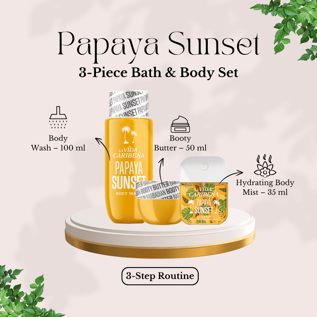 Body Care Gift Set with La Vida Caribeña 3-Piece Women Tropical - product gallery image 5