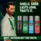 Body Spray Brut Deodorant 4-Pack Each Original, Musk with 200ml - product gallery image 2