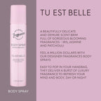 Body Spray Designer Fragrances Women's Tu Est Belle with 100ml, 3 Pack - product gallery image 2