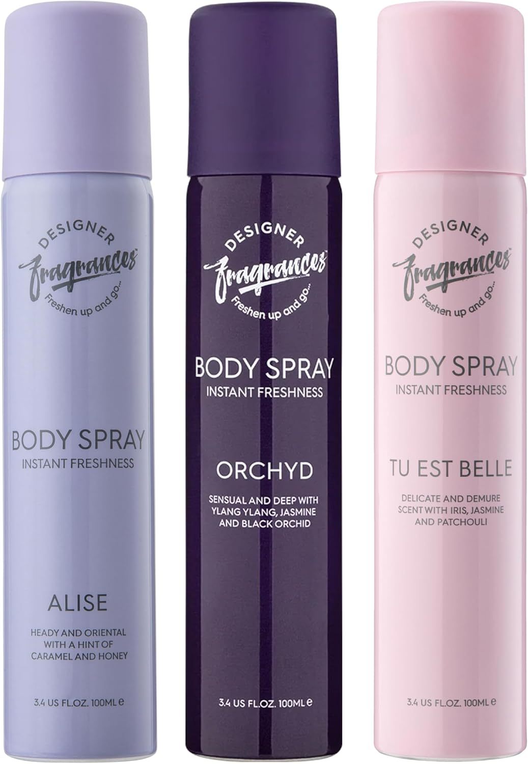 Body Spray Designer Fragrances Women's Tu Est Belle with 100ml, 3 Pack - product gallery image 7